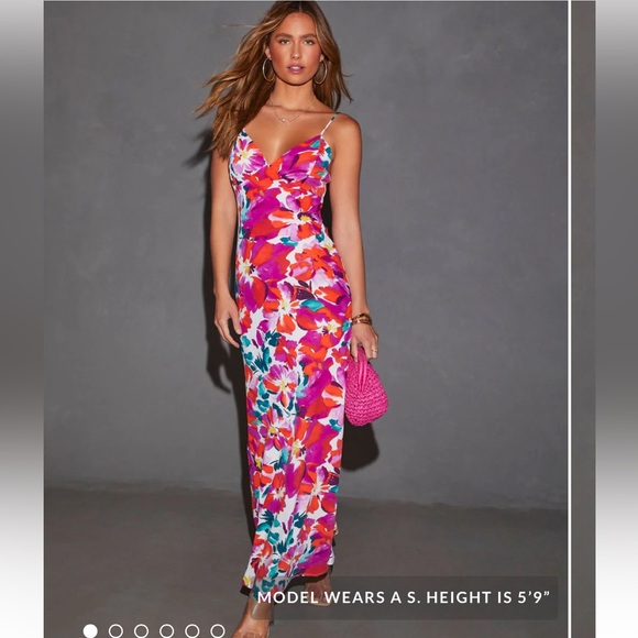 VICI Jazelle Floral Maxi Slip Dress - Picture 1 of 6